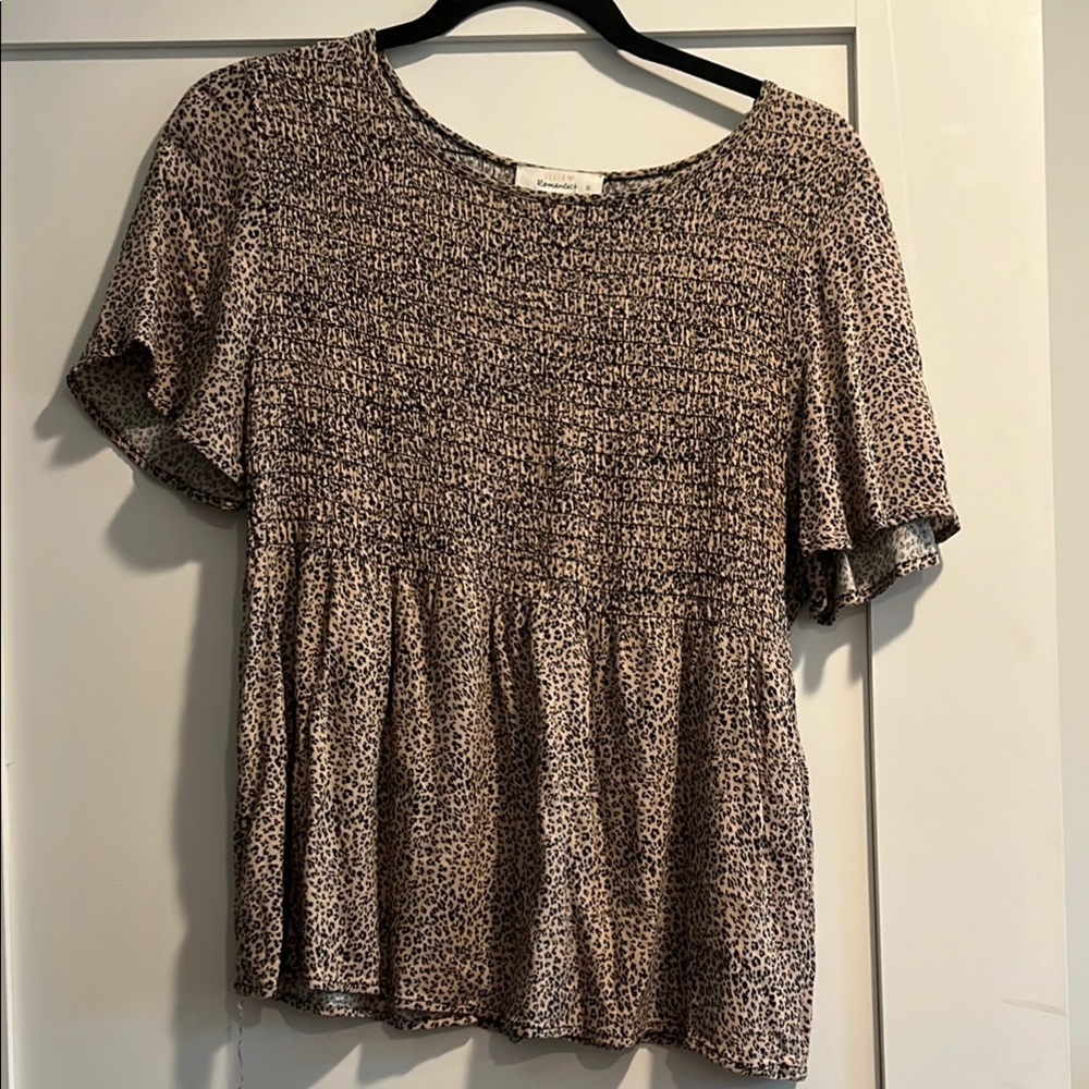 Women's Leopard Print Top